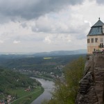 Blick von der Festung Königstein ins Elbtal