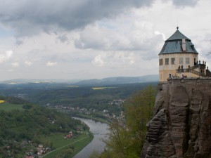 Blick von der Festung Königstein ins Elbtal