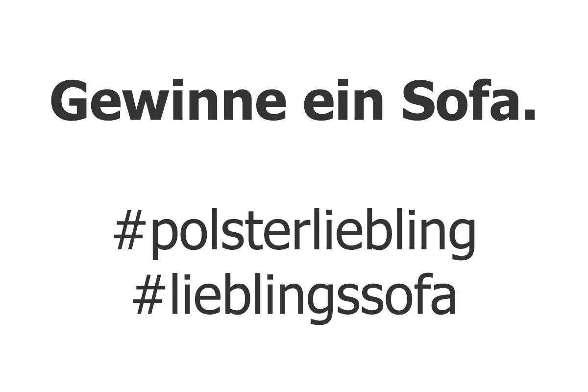 Polsterliebling – Gewinne ein Sofa